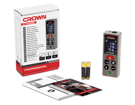 متر ليزر كراون 25 متر ديجيتال موديل CROWN CT44125