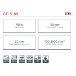 ⁦منشار أركيت كراون 100 مم 710 وات موديل CROWN – CT15189⁩ - الصورة ⁦4⁩