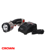 ⁦كشاف LED بطارية 20 فولت 2 امبير + شاحن - موديل CROWN – CT26008HX-2S⁩ - الصورة ⁦4⁩