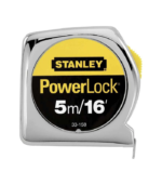 ⁦متر قياس ستانلي 5 متر × 19 مم  STANLEY Powerlock STHT33158-8 - شريط قياس احترافي بدقة عالية مع خطاف Tru-Zero⁩ - الصورة ⁦2⁩